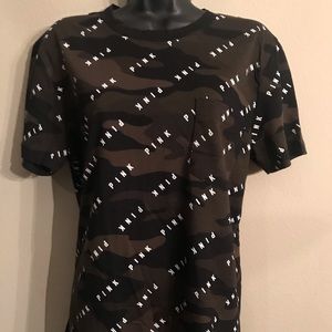 NWT PINK Victoria’s Secret T-shirt Camouflage XS
